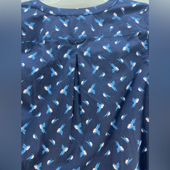 Duluth Trading Co Women’s Bluebird Tunic Button Up Blouse Women’s Size Small - Picture 3 of 16